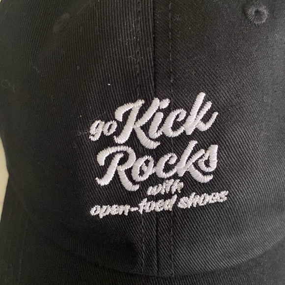 “Go Kick Rocks” black cap - Picture 6 of 6